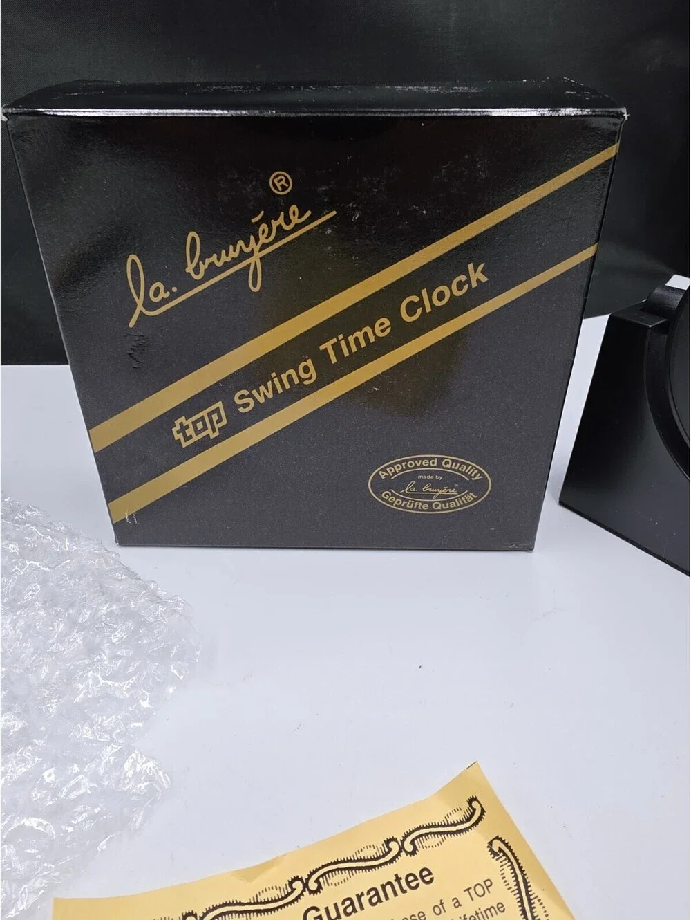 La Bruyère Black Desk Swing Time Clock - New Without Tags, Open Box